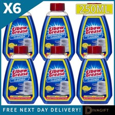 6 x ELBOW GREASE DISHWASHER CLEANER 250ML LIMESCALE REMOVER LEMON SPARKLE CLEAN