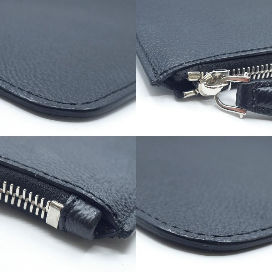 Givenchy Large Black Leather Pouch Monkey Motif V… - image 4