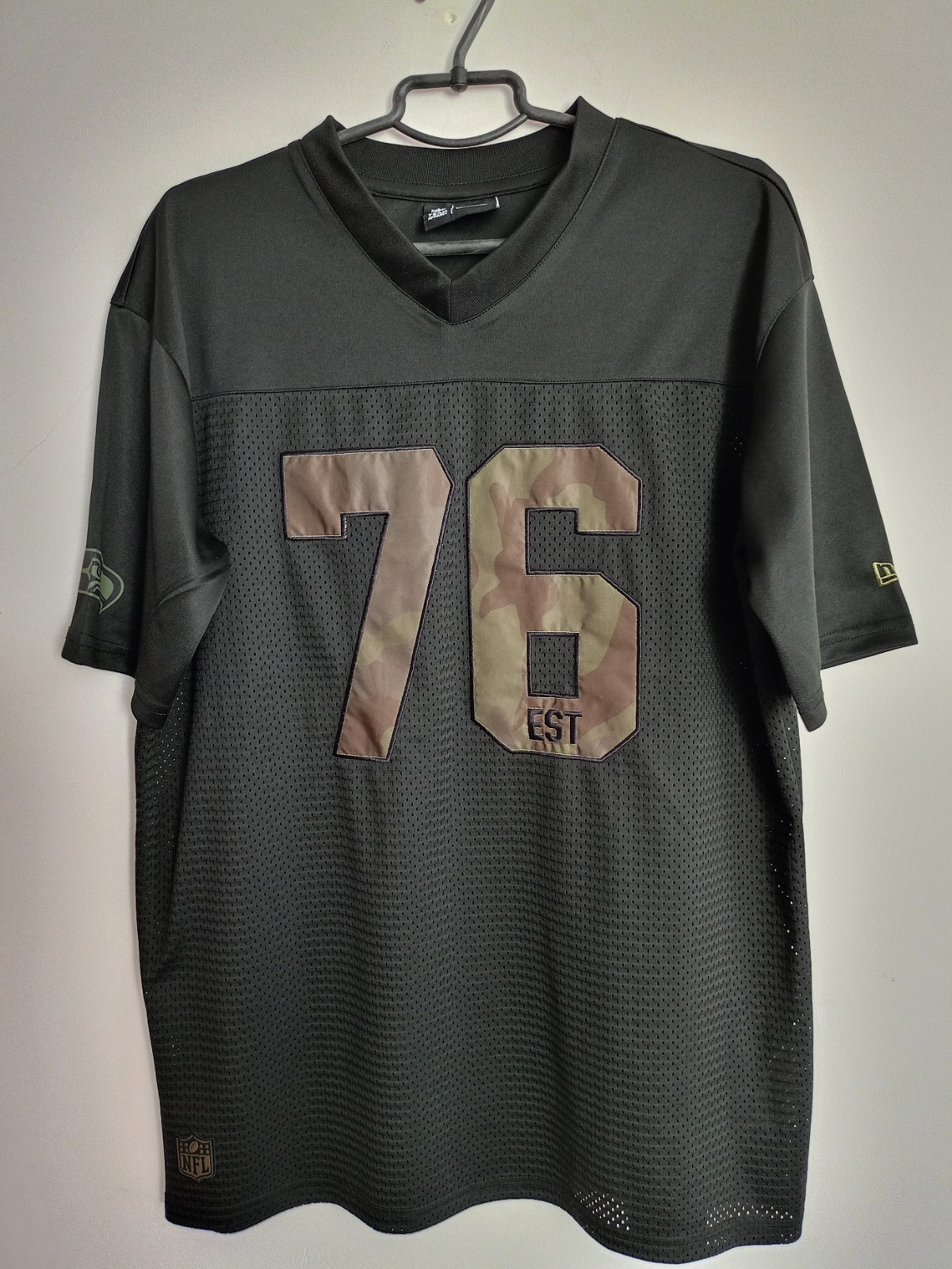 Seattle Seahawks NFL Camo Jersey Est. Date T-Shirt N