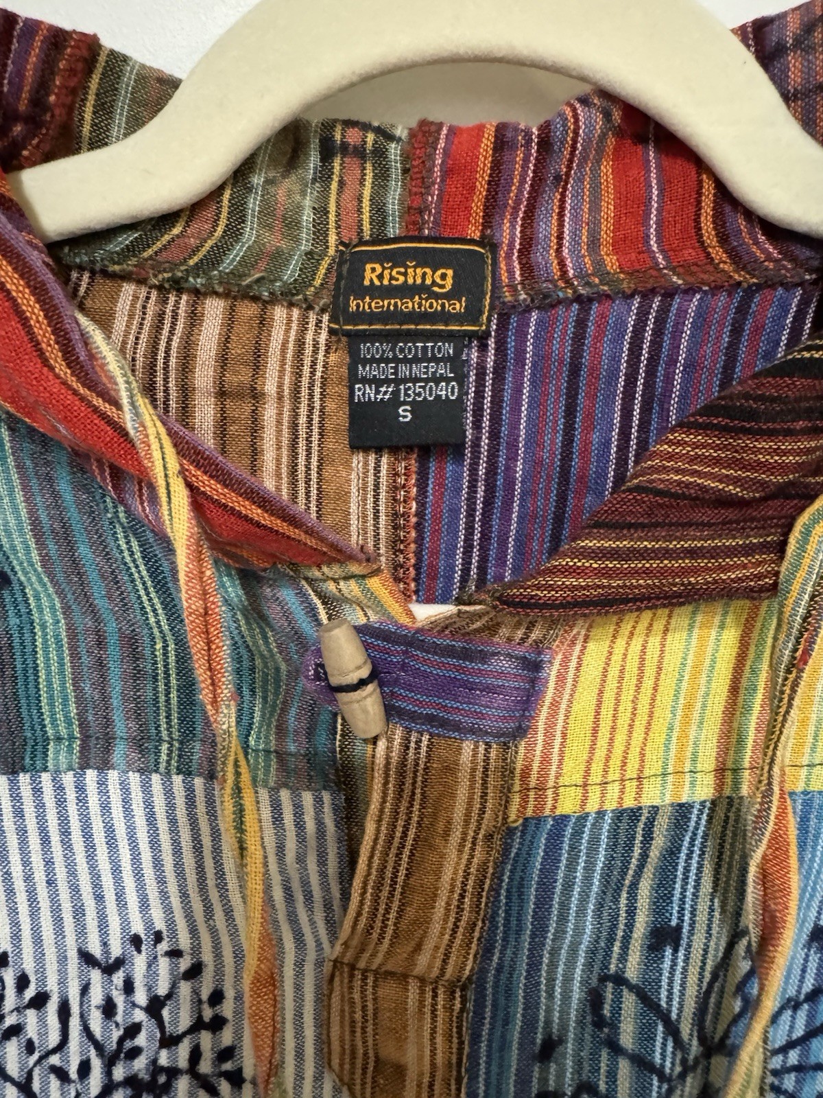 Rising International Multicolor Patchwork 100% Co… - image 4
