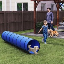 Dog Tunnel, 300 x 50 cm, Foldable Play Tunnel with 4 Ground Pegs and Carry Bag