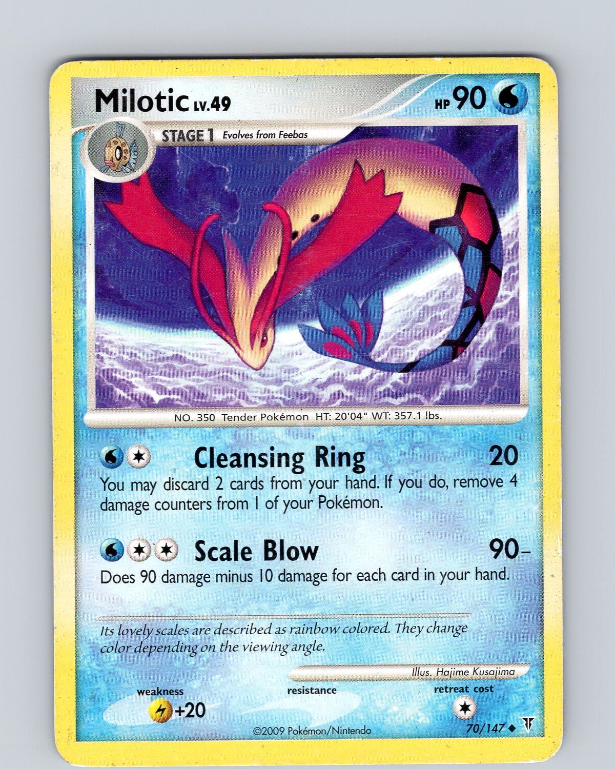Pokemon TCG Milotic Lv.49 Supreme Victors 70/147 Regular Uncommon Card Played MP