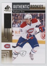 2011-12 SP Game Used Edition Authentic Rookies Gold /50 Raphael Diaz #114 2d8