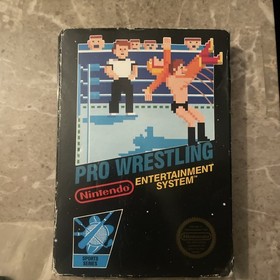 Pro Wrestling Nintendo Entertainment System NES Game Box and Manual