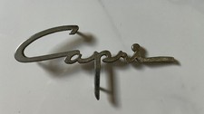 1952-1956 Lincoln Capri Quarter Panel Door Script Emblem Badge Oem Bd-16098-a