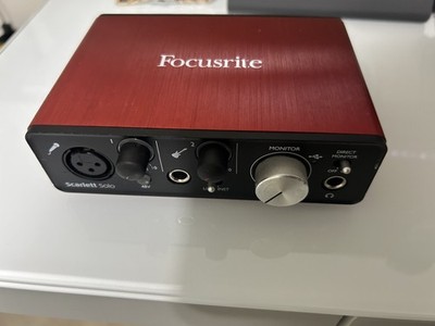 Focusrite Scarlett Solo 2nd Gen USB Audio Interface Red