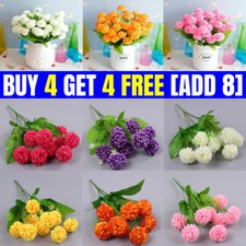 Silk Carnation Artificial Fake Flowers Bunch Bouquet Home Wedding Party Garden