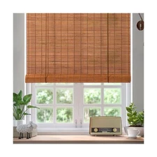 Bamboo Blinds, BambooRoll Up Shades for Windows, Light Filtering Bamboo Rolle...