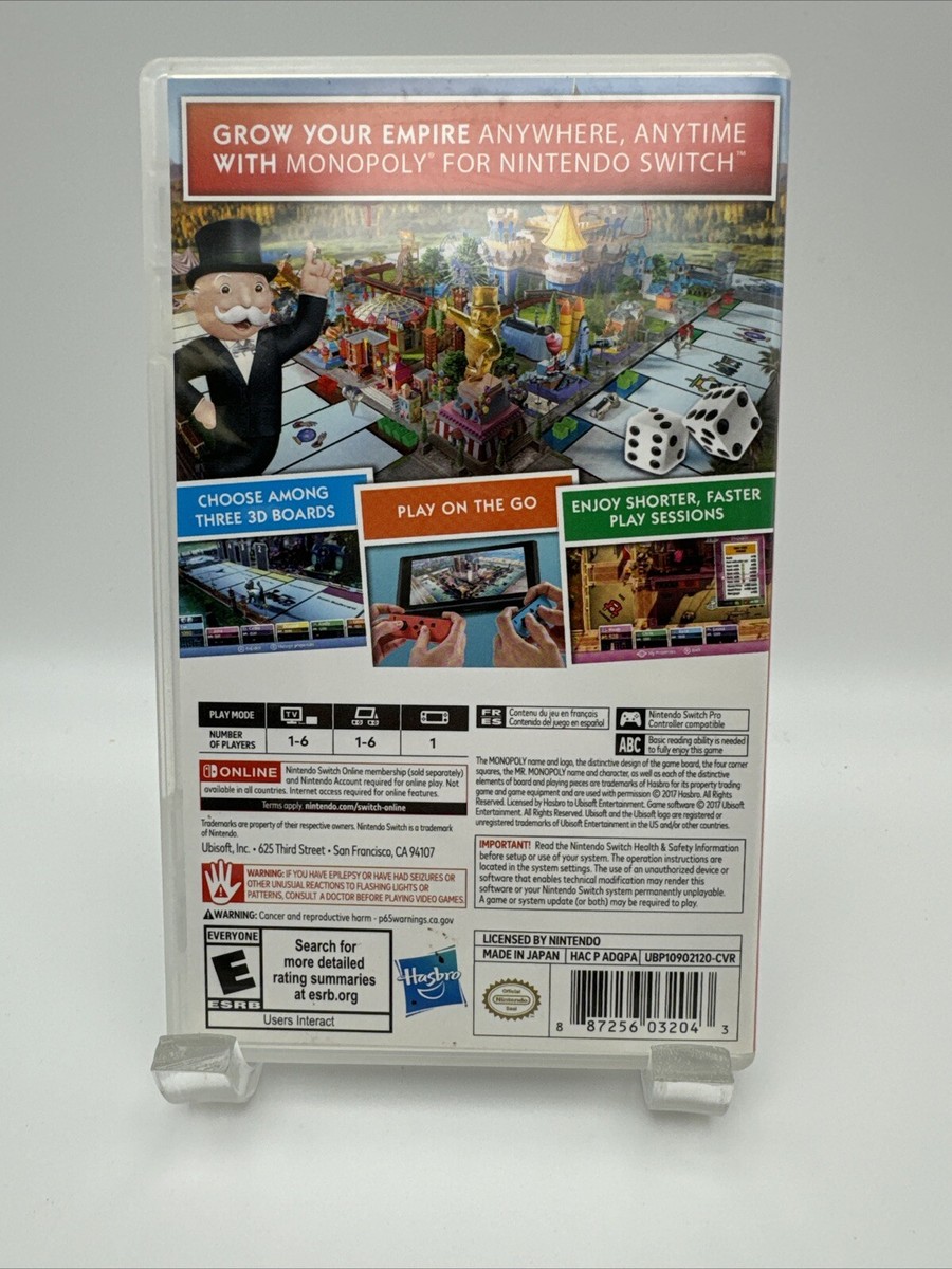 Monopoly - Nintendo Switch-Tested 887256032043| eBay