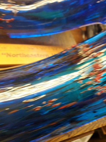 Tiffany & Co ? Murano? Cobalt Blue Art Glass 25" Long Horse Legs - Picture 10 of 24