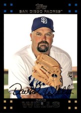 2007 Topps Red Back #471 David Wells San Diego Padres