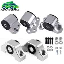 For 92-95 Civic 94-01 Integra EG B D Del Sol Engine Motor Mount 3 Bolts Chrome