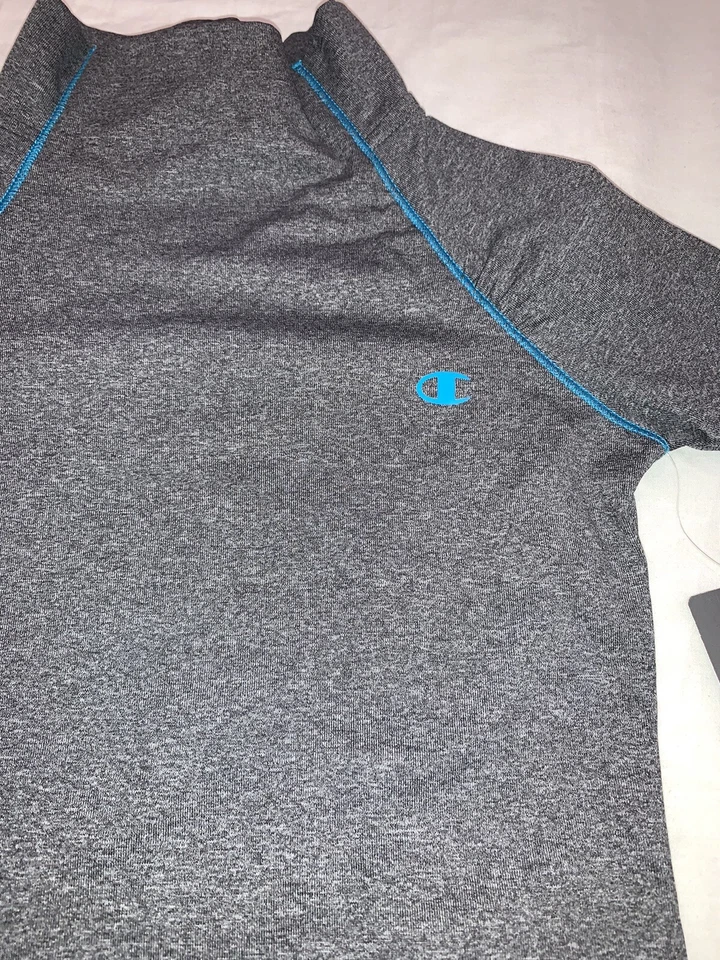 Champion Girl Cold Gear Cuello Simulado Manga Larga Forrado de Vellón Térmico Gris/Azul XS Foto 2 de 4