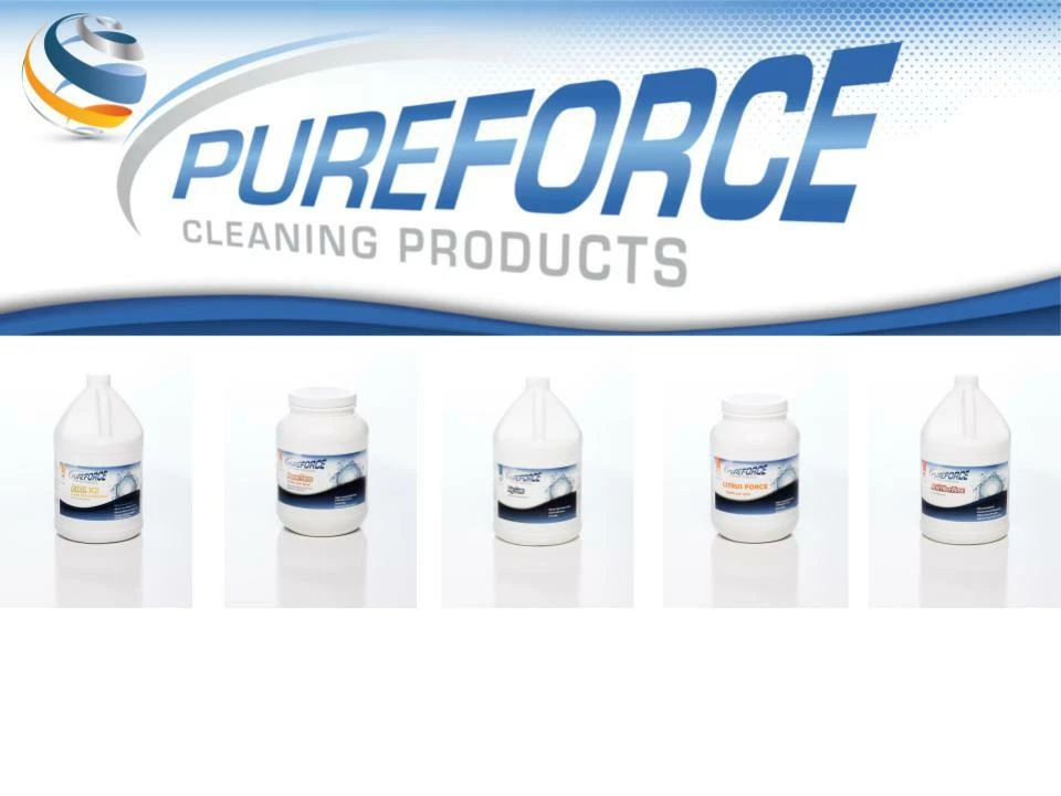 Carpet cleaning chemicals PUREFORCE PROCHEM CHEMSPEC