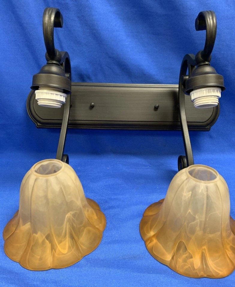 Светильник для туалетного столика Yosemite Lighting 2 лампы бронзовая отделка 94892VB - Изображение 3 из 3