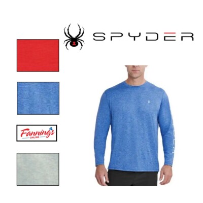 Spyder Rashguard Uomo A Maniche Lunghe - Protezione UV, Asciugatura Rapida, Fantasia Mimetico Digitale