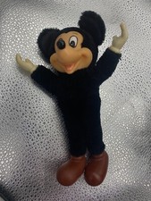 Vintage Mickey Mouse Applause Plush Doll Disney Toy Vinyl face and feet