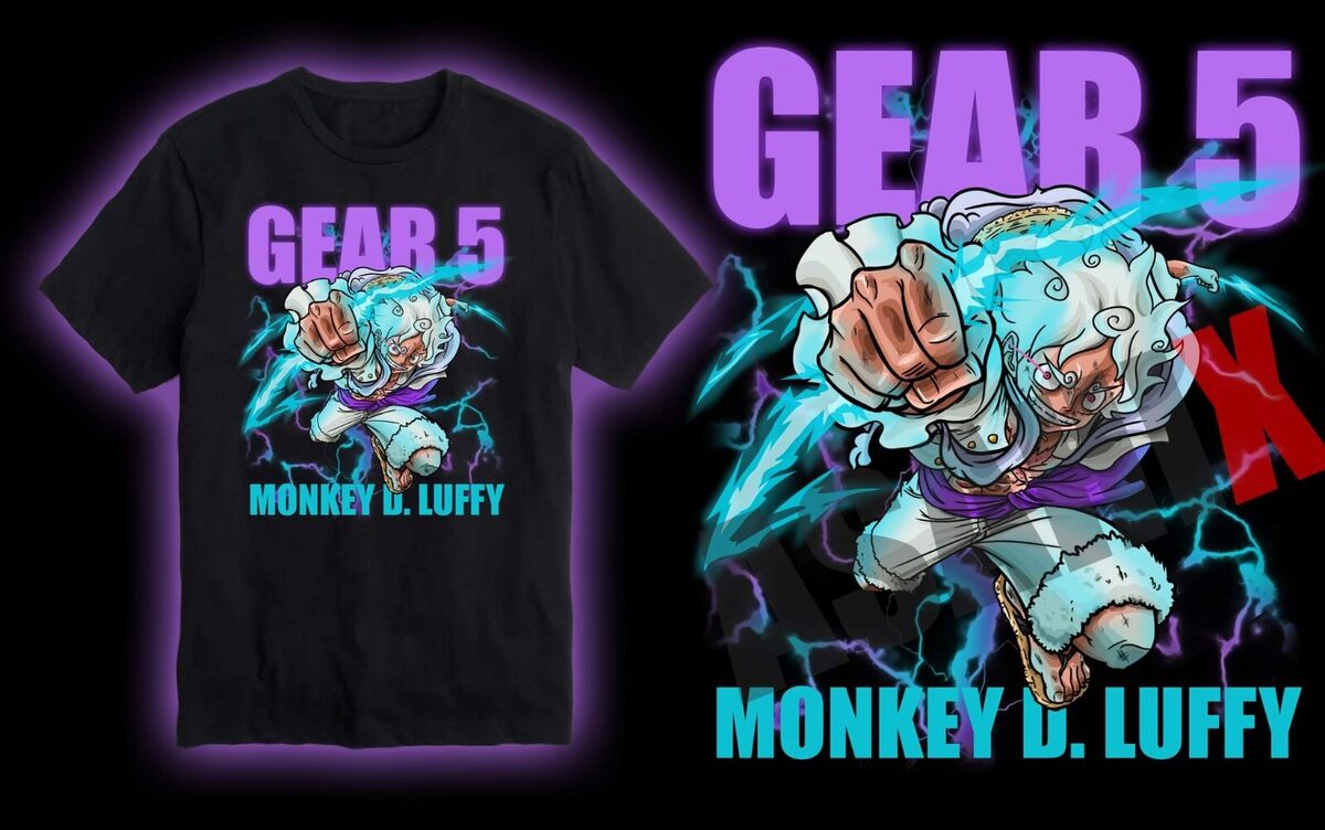 monkey D luffy gear 5 one piece Essential T-Shirt by youranimeworld