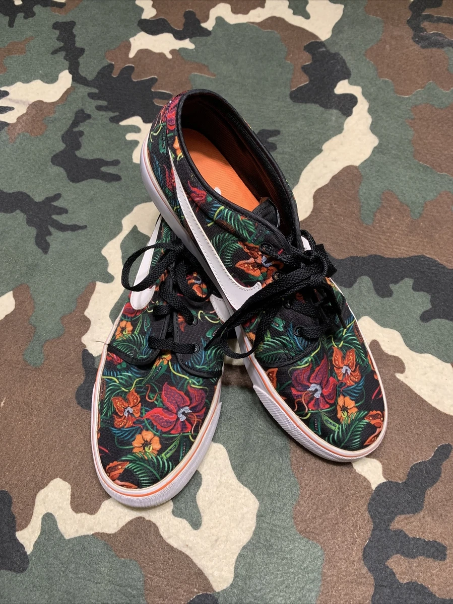 Nike black floral shoes discount