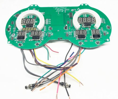 1967-1968 Camaro/Firebird BLUE LED'S Gauge Cluster DP4000B Lifetime Warranty - Bild 10 von 12