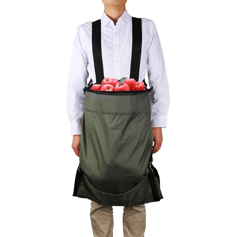 Garden Apron Fruit Picking Bag Waterproof Vegetable Harvesting Storage