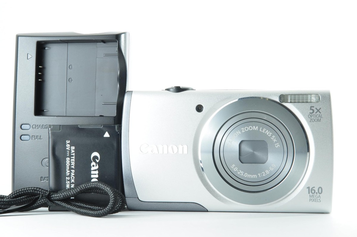 美品・箱説明書付】Canon PowerShot A3500IS シルバー Mint] Canon 