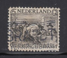 Netherlands - 6c + 5c Rembrandt Society (Used) 1930 (CV $15)