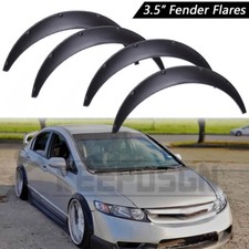 3.5 Fender Flares Extra Wide Body Kit Wheel Arches Black For Honda Civic Sedan 3.5 Fender Flares Extra Wide Body Kit Wheel Arches Black For Honda Civic Sedan