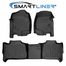 SMARTLINER Custom Fit Floor Mats 2 Row 2007-2014 Tahoe Yukon Suburban Yukon XL