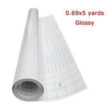 0.69x5 yards Glossy Vinyl Cold Laminating Film Self-Adhesive Transparency Film