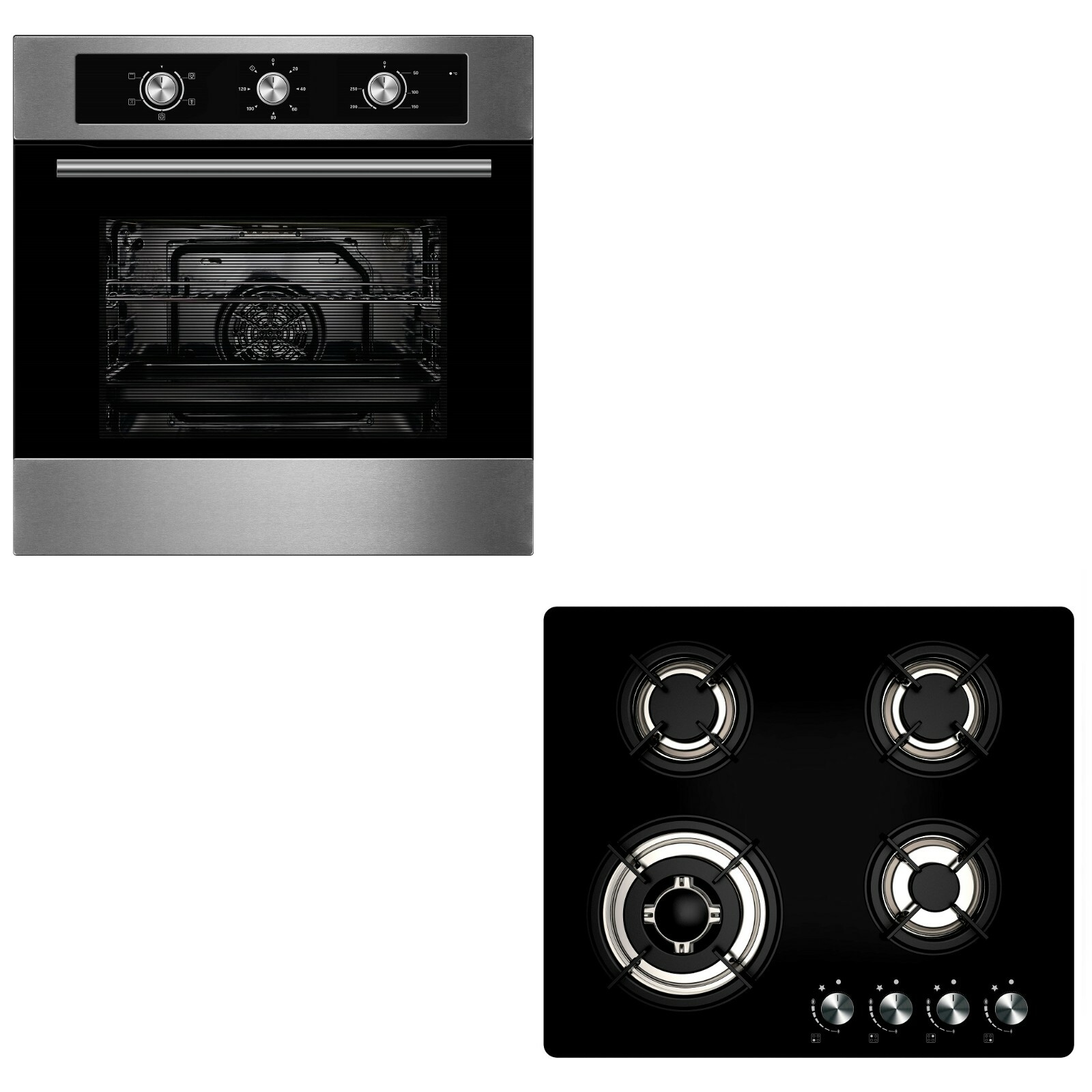 built in electric fan oven and hob