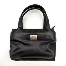 Mini pochette vintage anni 90 ESPRIT marrone ecopelle doppio manico 9x5,5"