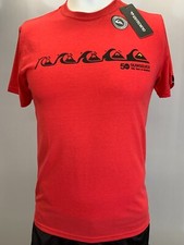 Quiksilver Mens Slim Fit T Shirt Short Sleeve 50 Years of Adventure Size S M