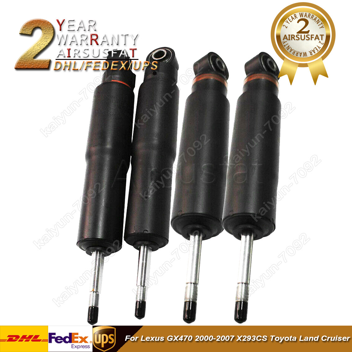 4pcs For Toyota Land Cruiser Lexus LX470 Rear Front Shock Absorber