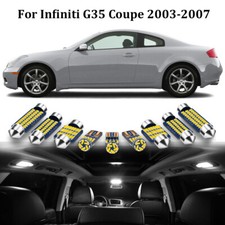 12x White Led Lights Interior Package Kit For 2003-2007 Infiniti G35 Coupe