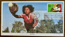 FDC Amateur Softball: Year 1995, Mystic Stamp Company FDC