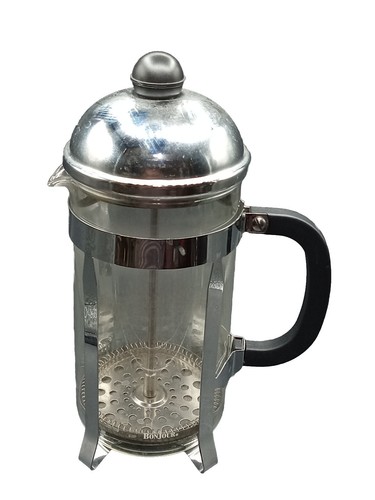 BONJOUR PRESSA DA CAFFÈ FRANCESE 8 TAZZE INOX MANICO NERO TAWAIN 10T 4,5W  - Foto 6 di 10