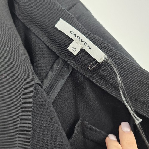 Carven Black Flare Leg Pants Size 40 US 8 - Picture 9 of 11