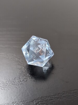 Gamescience Classic + Precision Sharp Edges Gem Ice Blue Moonstone D20 Dice