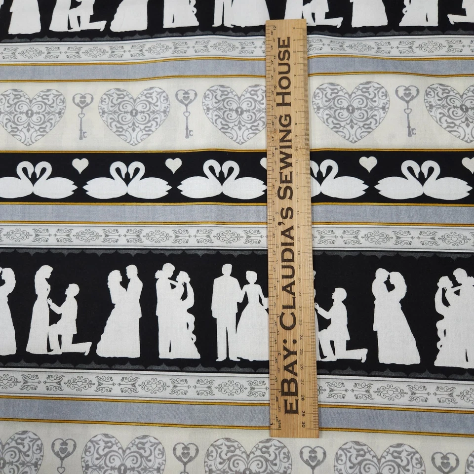 I Do BTY Dan Morris Acolchado Tesoros Boda Novia Novio Rayas Foto 3 de 4