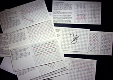 GLORAFILIA NEEDLEPOINT COLLECTION STITCH CARDS PRACTICE VINTAGE