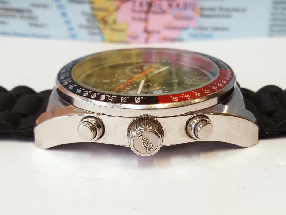 CRONÓGRAFO CHRISTIAN AUDIGIER CUARZO ETE-122 LOS ANGELES HOMBRE TRABAJO COMPLETO DE COLECCIÓN. Foto 3 de 4