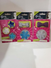 Goody Softies easy stick-on barrettes 3 Packs New In Sealed Package