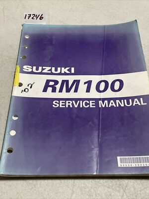 2003 Suzuki RM100 Dirt Bike Service Repair Manual 99500-20230-01E