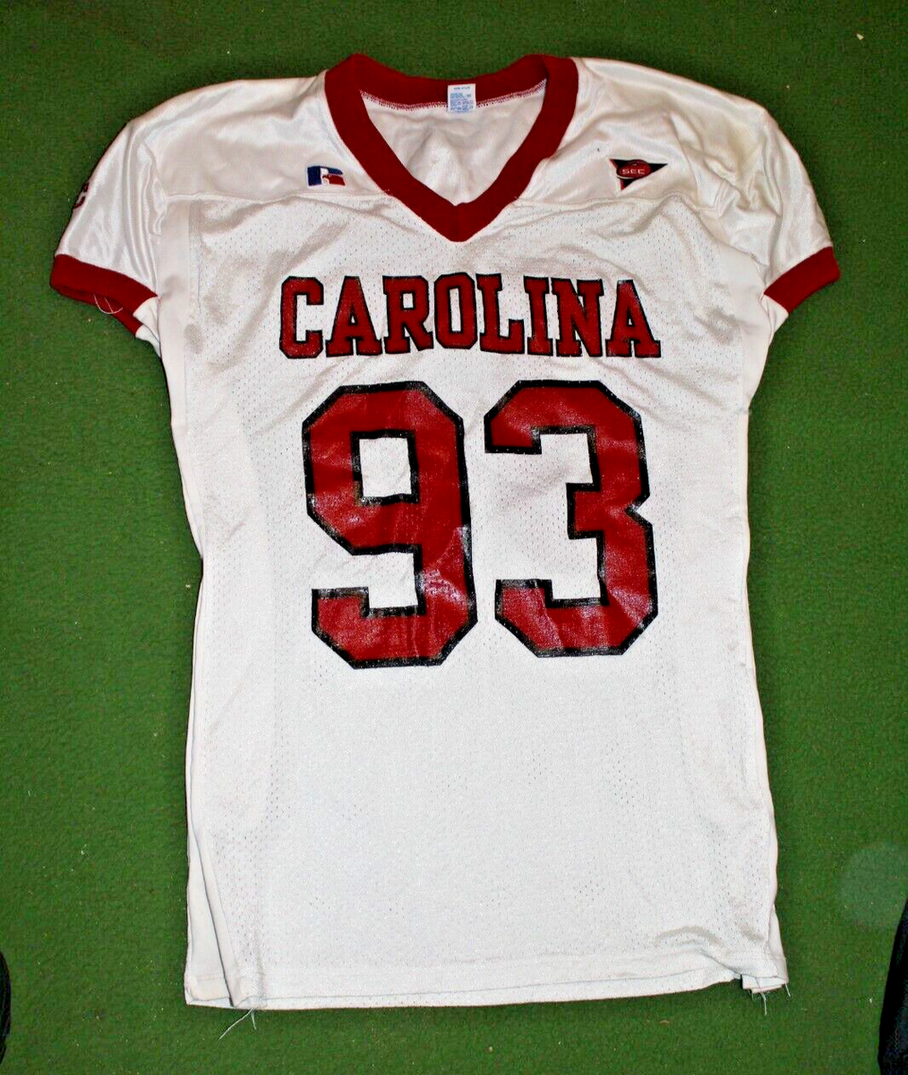 2001 USC Gamecocks GAME WORN FOOTBALL JERSEY #93 Gamecock
