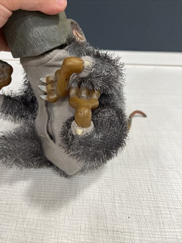 Gemmy Hungry Mordisqueando Goma Rata Gris Boca Trampa De Colección 2005 Animada No Funciona - Imagen 16 de 20