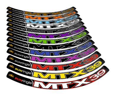 New custom SunRingle MTX 39 rims stickers decals mtb bike
