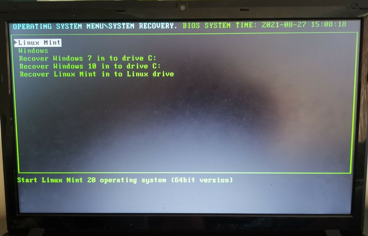 3in1 recovery, Linux, Win10, Win7, Intel i3, SSD TECH LAPTOP