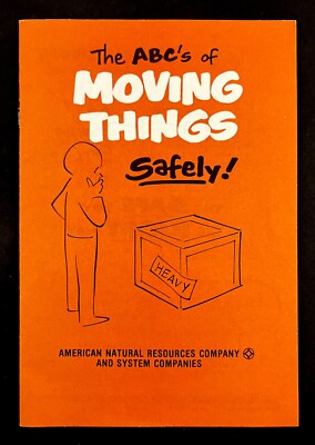 1969 ABC's Moving Things Safely Safety Worker Accident Prevention VTG Booklet