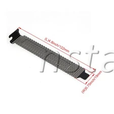 PVC PCI Slot Cover Dust Filter Blanking Plate 12.2x2cm for PC Computer Set of 10